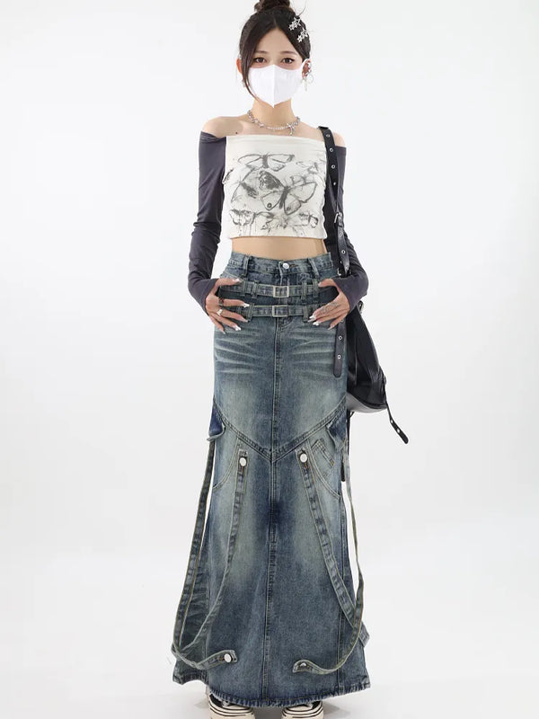 Mermaid Denim Skirt